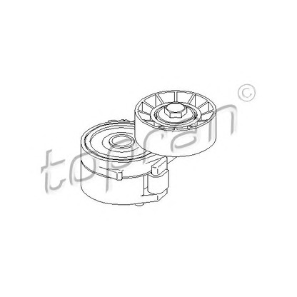 Photo Belt Tensioner, v-ribbed belt TOPRAN 722412