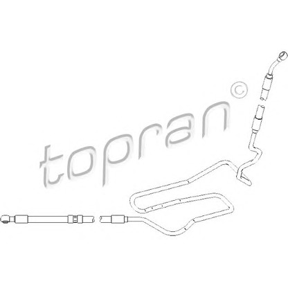 Photo Hydraulic Hose, steering system TOPRAN 113358