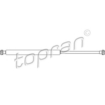 Фото Газовая пружина, крышка багажник TOPRAN 501815