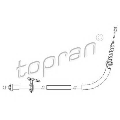 Photo Cable, parking brake TOPRAN 501723