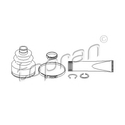 Photo Bellow Set, drive shaft TOPRAN 113001