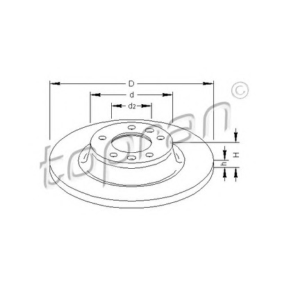 Photo Brake Disc TOPRAN 722487