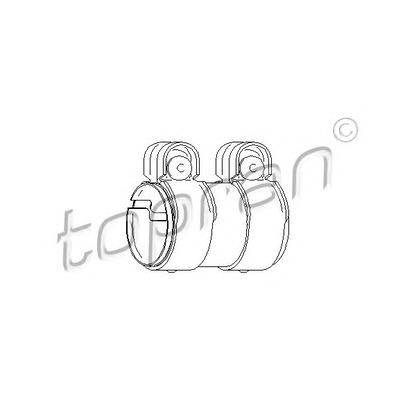 Photo Pipe Connector, exhaust system TOPRAN 113336