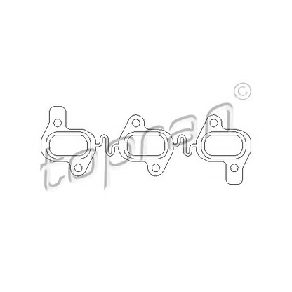 Photo Gasket, exhaust manifold TOPRAN 112985