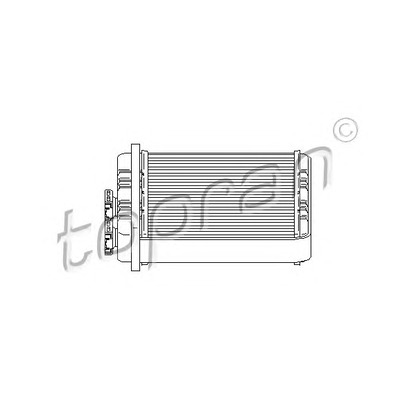 Photo Heat Exchanger, interior heating TOPRAN 207988