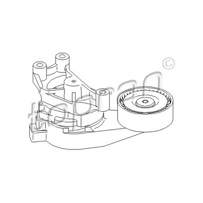 Photo Belt Tensioner, v-ribbed belt TOPRAN 113207