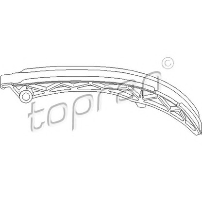 Zdjęcie Szyna slizgowa, łańcuch rozrządu TOPRAN 407906
