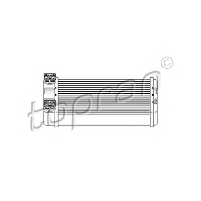 Photo Heat Exchanger, interior heating TOPRAN 407754