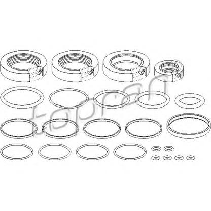 Photo Gasket Set, steering gear TOPRAN 501448