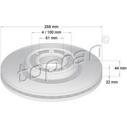 Foto Disco de freno TOPRAN 701203