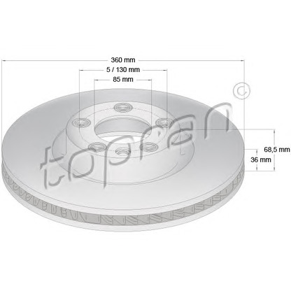 Photo Brake Disc TOPRAN 114990