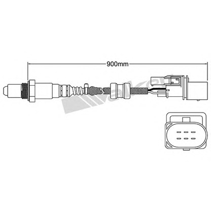 Photo Lambda Sensor WALKER PRODUCTS 25025003