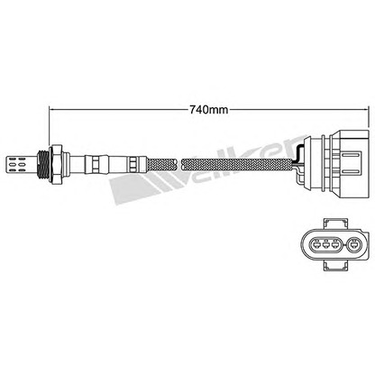 Фото Лямбда-зонд WALKER PRODUCTS 25024147