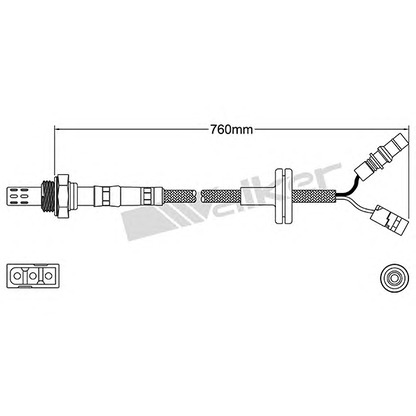 Photo Lambda Sensor WALKER PRODUCTS 25024034