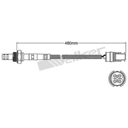 Zdjęcie Sonda lambda WALKER PRODUCTS 25024610