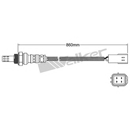 Photo Lambda Sensor WALKER PRODUCTS 25024818