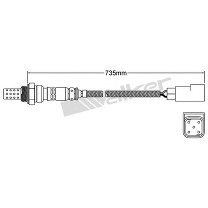 Photo Lambda Sensor WALKER PRODUCTS 25024552