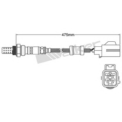 Foto Sonda Lambda WALKER PRODUCTS 25024455