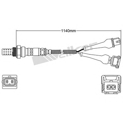 Photo Lambda Sensor WALKER PRODUCTS 25024132