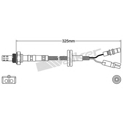 Photo Lambda Sensor WALKER PRODUCTS 25023067