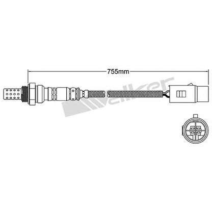 Photo Lambda Sensor WALKER PRODUCTS 25024007