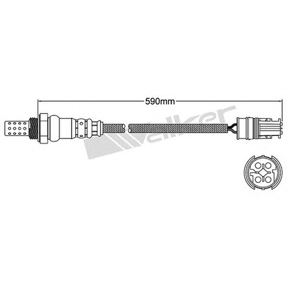 Foto Sonda Lambda WALKER PRODUCTS 25024463