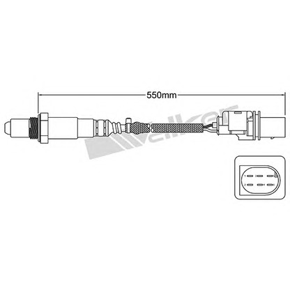 Photo Lambda Sensor WALKER PRODUCTS 25025043