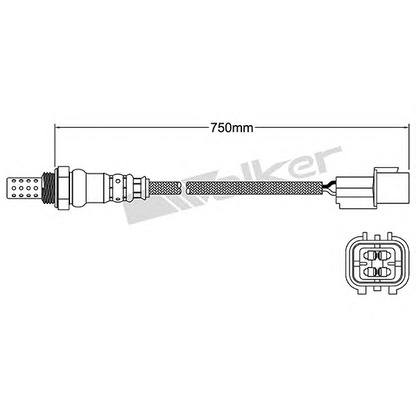 Photo Lambda Sensor WALKER PRODUCTS 25024780