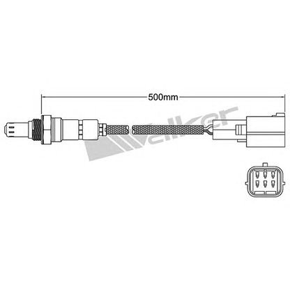 Photo Lambda Sensor WALKER PRODUCTS 25025029