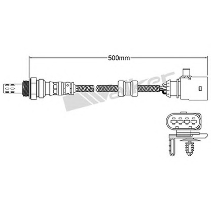 Фото Лямбда-зонд WALKER PRODUCTS 25024797