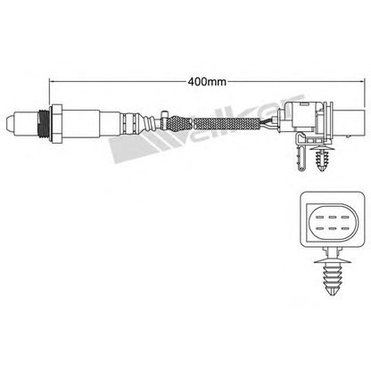 Photo Sonde lambda WALKER PRODUCTS 80095003