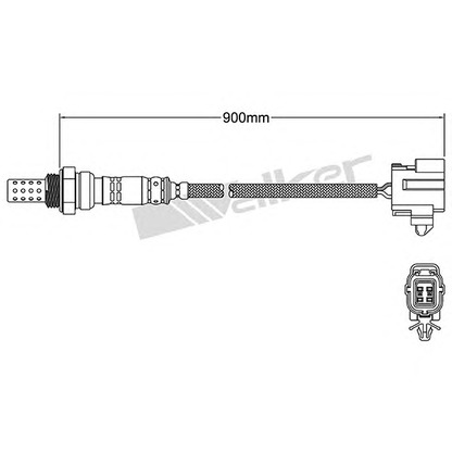 Photo Lambda Sensor WALKER PRODUCTS 25024112