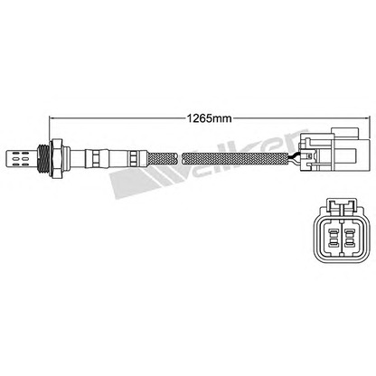 Photo Lambda Sensor WALKER PRODUCTS 25024101