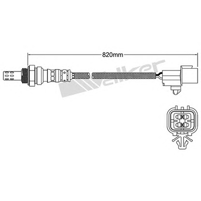 Photo Lambda Sensor WALKER PRODUCTS 25024383