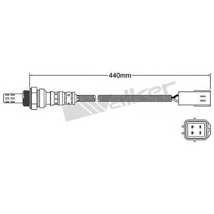 Zdjęcie Sonda lambda WALKER PRODUCTS 25024384