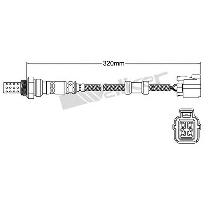 Фото Лямбда-зонд WALKER PRODUCTS 25024398