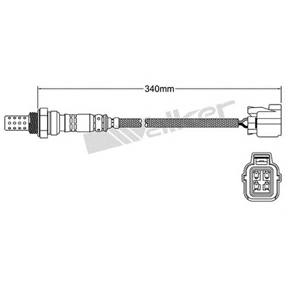 Photo Lambda Sensor WALKER PRODUCTS 25024620