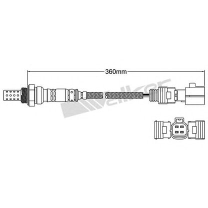 Photo Lambda Sensor WALKER PRODUCTS 25024420