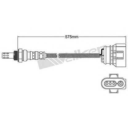 Photo Lambda Sensor WALKER PRODUCTS 25024719