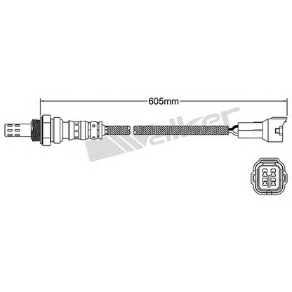 Photo Lambda Sensor WALKER PRODUCTS 25024407