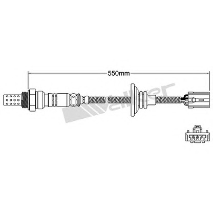 Photo Lambda Sensor WALKER PRODUCTS 25024224