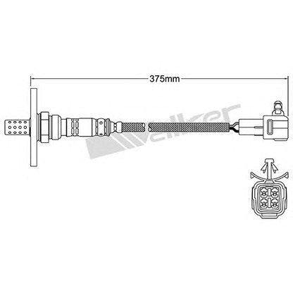 Photo Lambda Sensor WALKER PRODUCTS 25024051