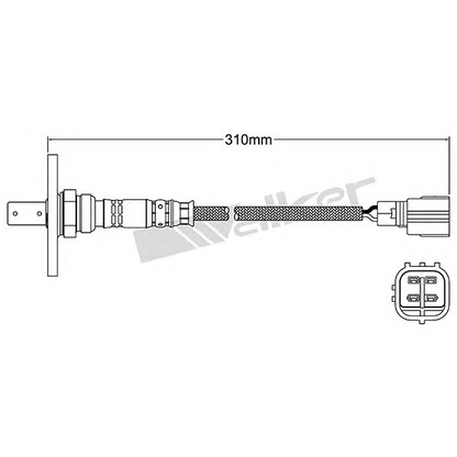 Photo Lambda Sensor WALKER PRODUCTS 25054051