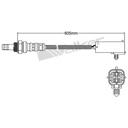 Zdjęcie Sonda lambda WALKER PRODUCTS 25024003