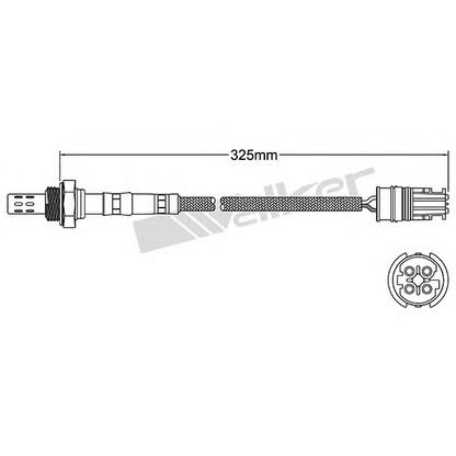 Photo Lambda Sensor WALKER PRODUCTS 25024413