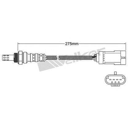 Photo Lambda Sensor WALKER PRODUCTS 25024975