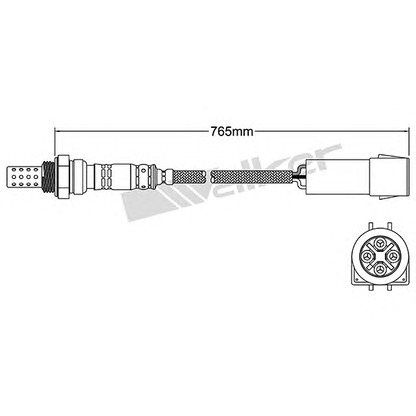 Фото Лямбда-зонд WALKER PRODUCTS 25024197