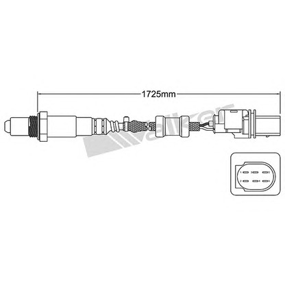 Foto Sonda Lambda WALKER PRODUCTS 25025052