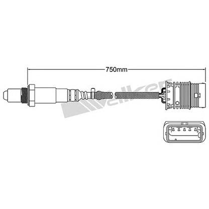 Foto Sonda Lambda WALKER PRODUCTS 25025106