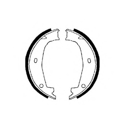 Photo Brake Shoe Set; Brake Shoe Set, parking brake E.T.F. 090559